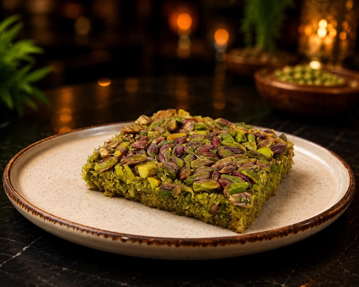 Fıstıklı baklava dilimi