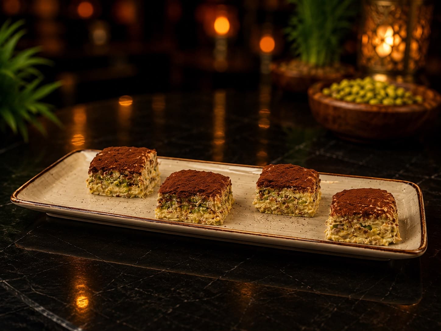 Soğuk baklava, tepsiden